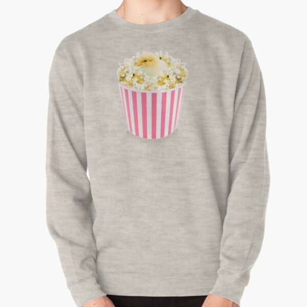 Little Chicken Popcorn by Alice Monber Pullover Sweatshirt