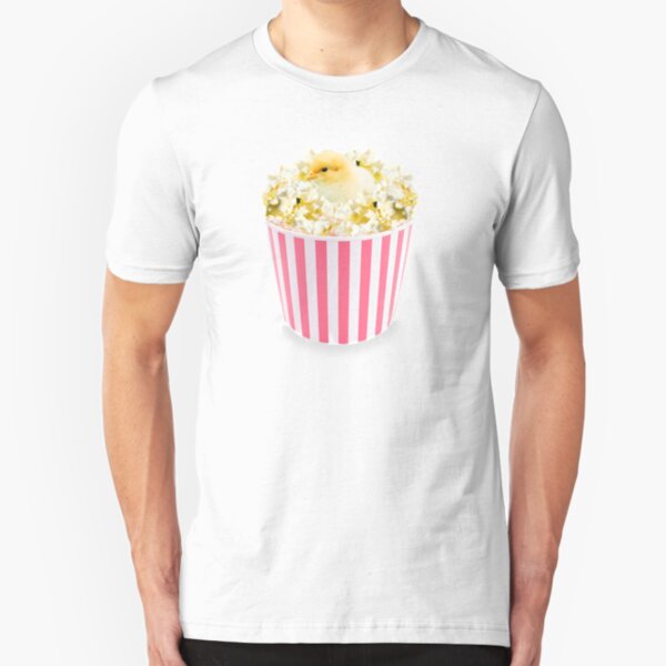Little Chicken Popcorn by Alice Monber Slim Fit T-Shirt