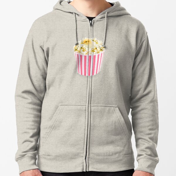 Little Chicken Popcorn by Alice Monber Zipped Hoodie