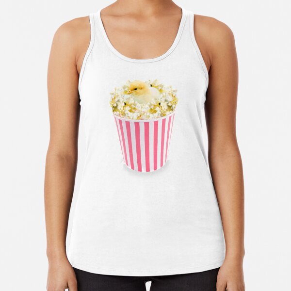 Little Chicken Popcorn by Alice Monber Racerback Tank Top