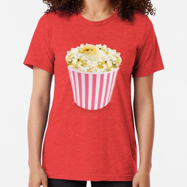 Little Chicken Popcorn by Alice Monber Tri-blend T-Shirt