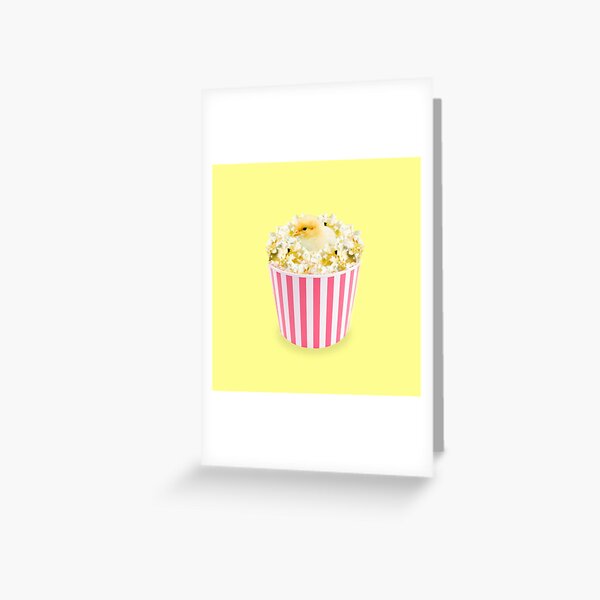 Little Chicken Popcorn by Alice Monber Greeting Card
