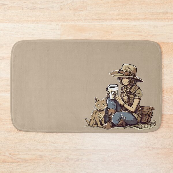 Item preview, Ranch Girl and Cat designed and sold by RandomForestBot.