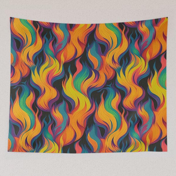 Item preview, Vibrant Flames designed and sold by GammarayPrints.