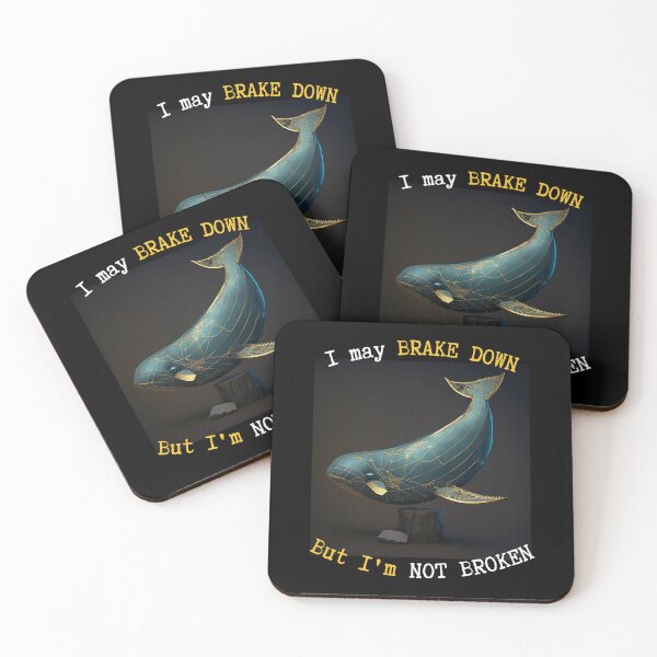 Item preview, Turquoise Whale - Not Broken designed and sold by AdiRemba.