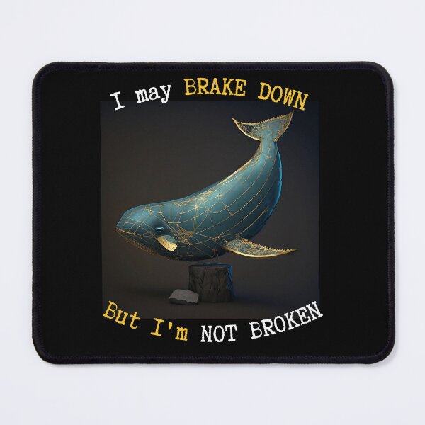Item preview, Turquoise Whale - Not Broken designed and sold by AdiRemba.