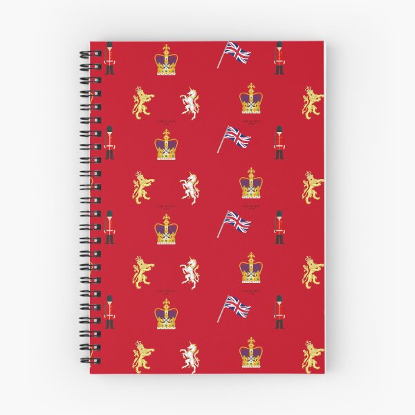 Item preview, Commemorative Coronation 2023 Pattern featuring the St Edward's Crown Emoji on Red designed and sold by ArtCounts.