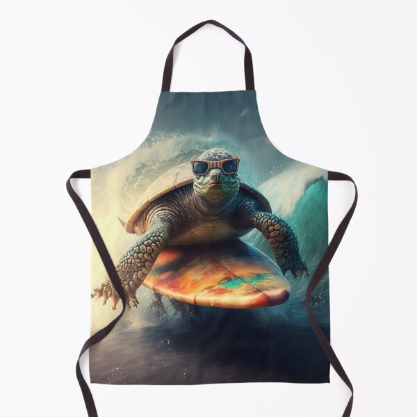 Item preview, Cool turtle wearing sunglasses on surfboard designed and sold by DailyINVENTOR.