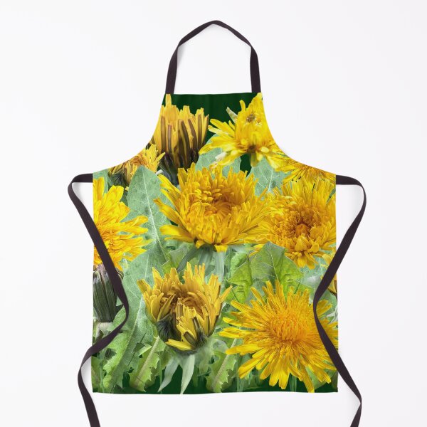 Item preview, Dandelion - a meadow full of future wishes - with background in dark green designed and sold by Binas-gallery.