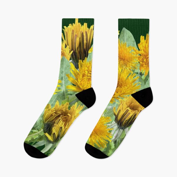 Item preview, Dandelion - a meadow full of future wishes - with background in dark green designed and sold by Binas-gallery.