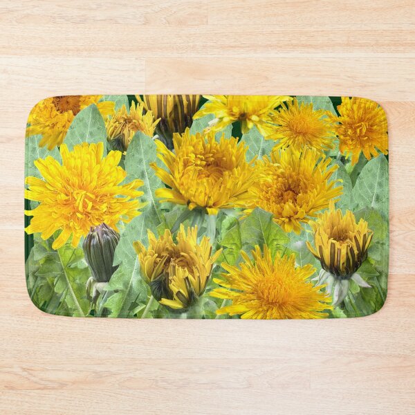 Item preview, Dandelion - a meadow full of future wishes - with background in dark green designed and sold by Binas-gallery.