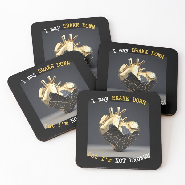 Item preview, Golden Heart - Not Broken designed and sold by AdiRemba.