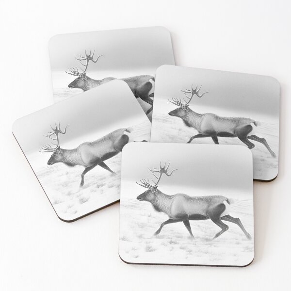 Item preview, Black and white Reindeer drawing  designed and sold by Pencil-Art.