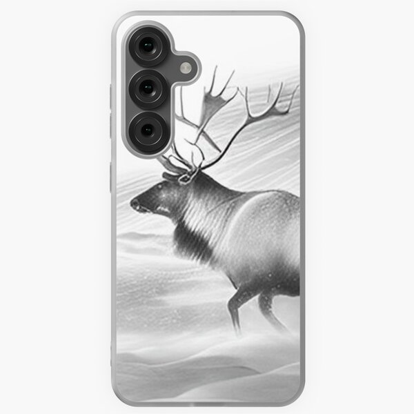 Item preview, Black and white Reindeer drawing  designed and sold by Pencil-Art.