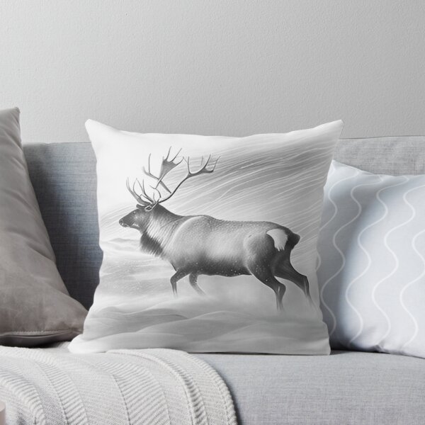 Item preview, Black and white Reindeer drawing  designed and sold by Pencil-Art.