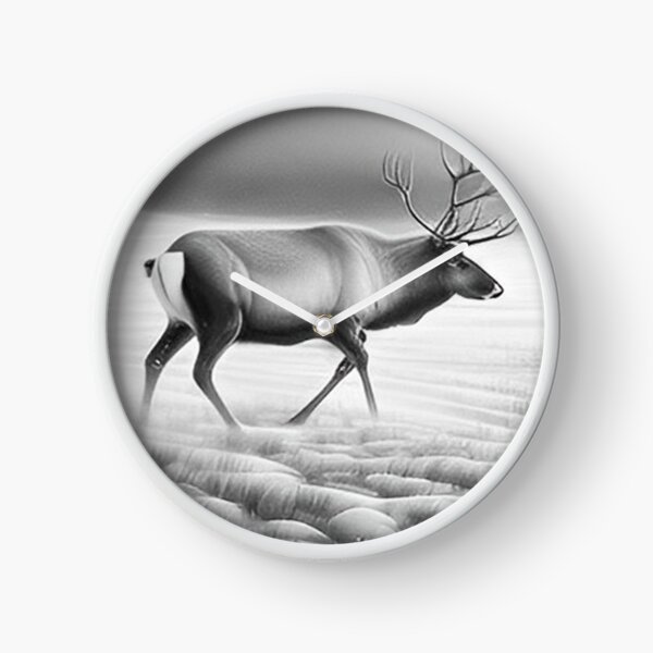 Item preview, Black and white Reindeer drawing  designed and sold by Pencil-Art.