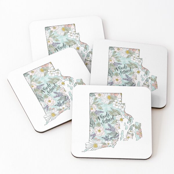 Item preview, Hand drawn Rhode Island Floral designed and sold by Selena Ashley Designs.