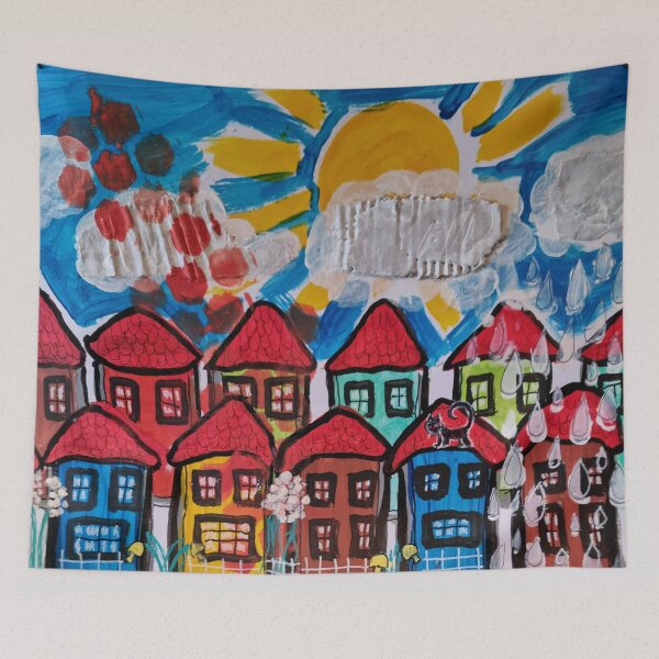 Item preview, Black Cat on a Red Roof designed and sold by mimulux.