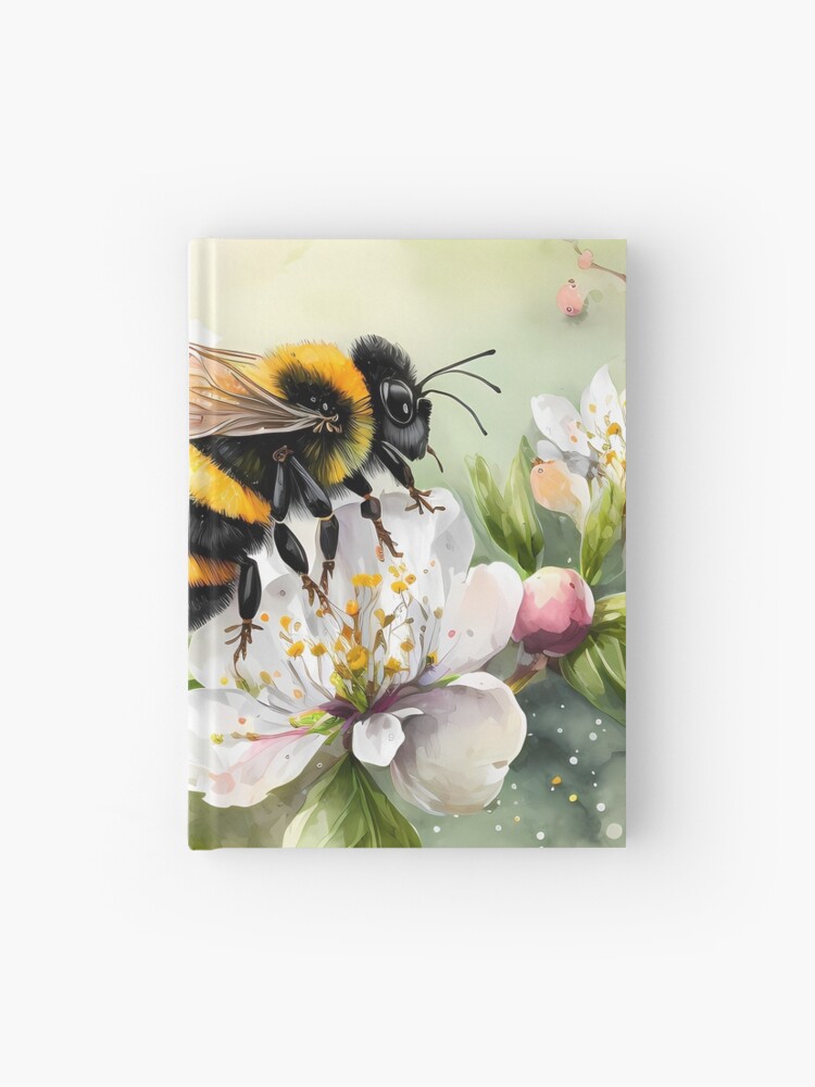 Thumbnail 1 of 3, Journal, Arrival of spring - the bumblebee designed and sold by stickerperso-ia.