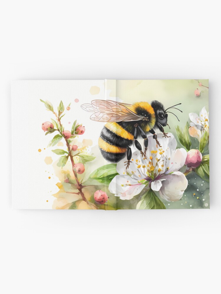 Thumbnail 2 of 3, Journal, Arrival of spring - the bumblebee designed and sold by stickerperso-ia.