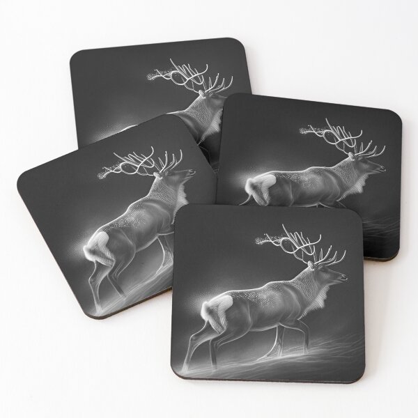 Item preview, Black and white Reindeer drawing  designed and sold by Pencil-Art.