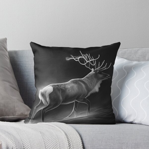 Item preview, Black and white Reindeer drawing  designed and sold by Pencil-Art.