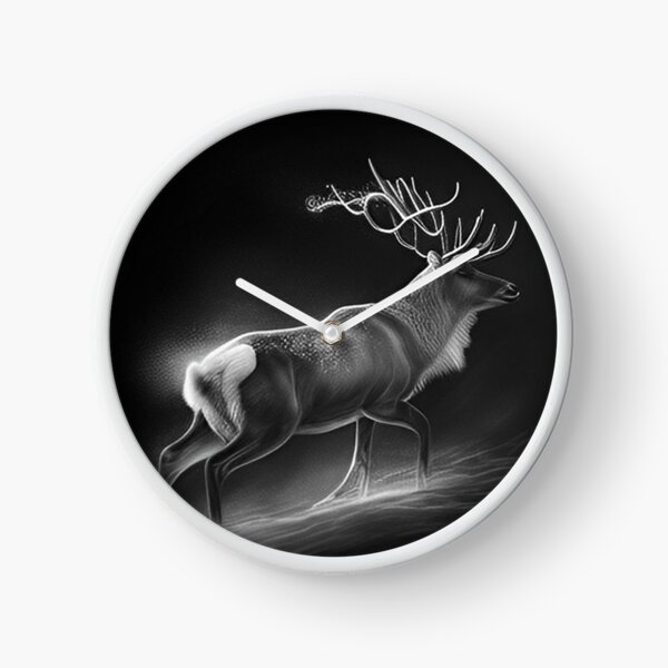 Item preview, Black and white Reindeer drawing  designed and sold by Pencil-Art.