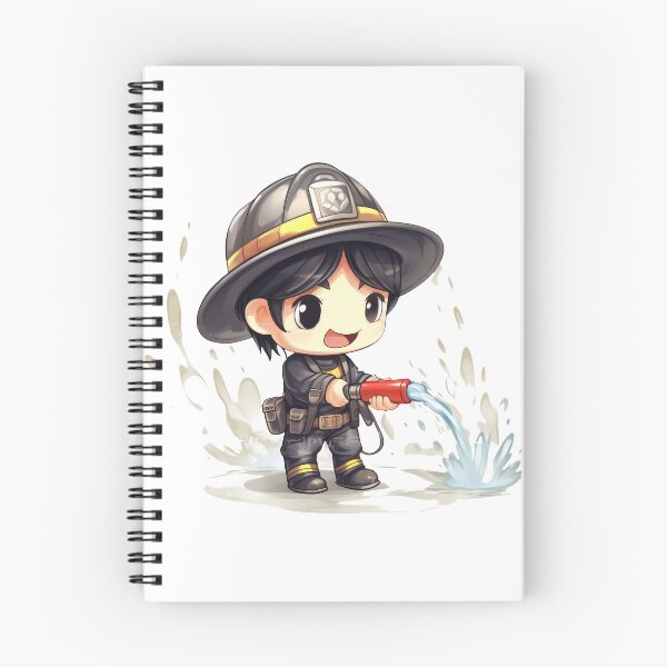 Item preview,  Cute Chibi Firefighter: Perfect Gift for Firefighters and Firefighting Fans" designed and sold by addthana.