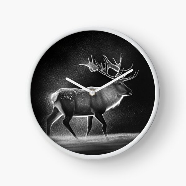 Item preview, Black and white Reindeer drawing  designed and sold by Pencil-Art.