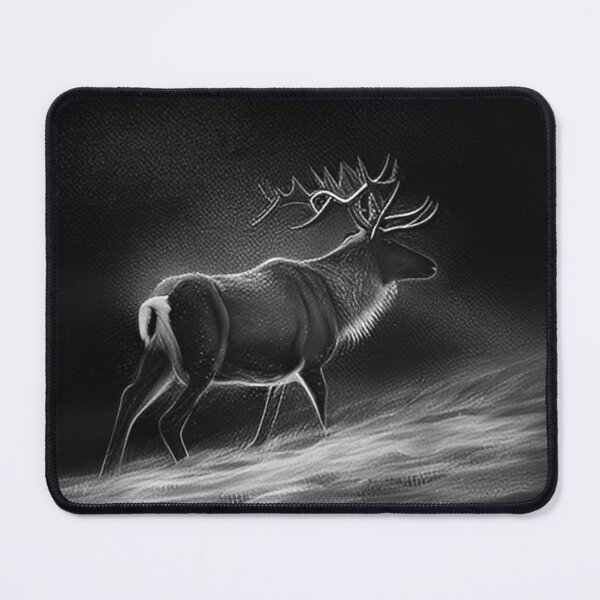 Item preview, Black and white Reindeer drawing  designed and sold by Pencil-Art.