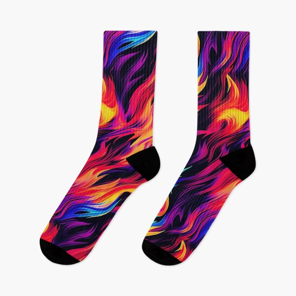 Item preview, Colorful Flames (red & blue) designed and sold by GammarayPrints.
