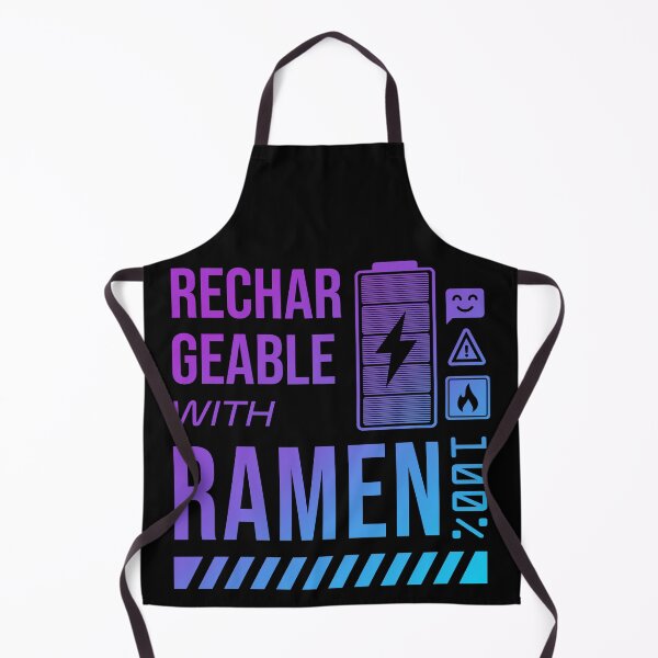Item preview, Rechargeable with Ramen - Neon Label designed and sold by forgottenfuture.