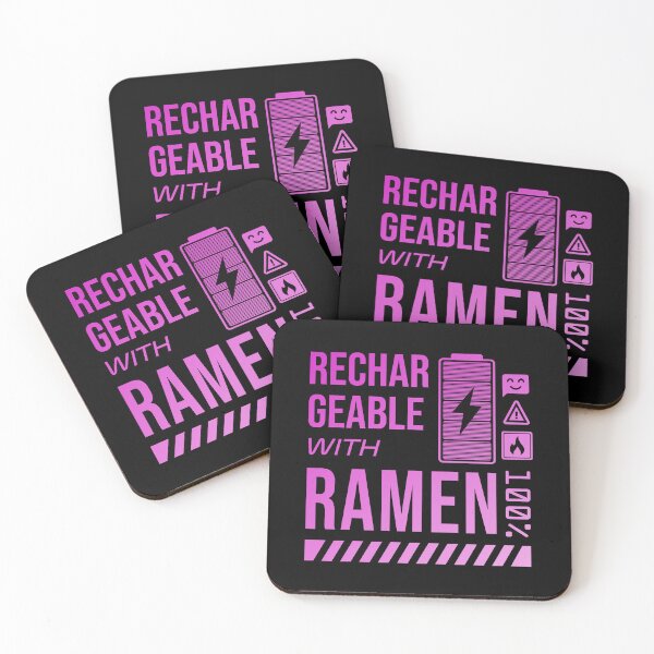 Item preview, Rechargeable with Ramen - Pink Label designed and sold by forgottenfuture.