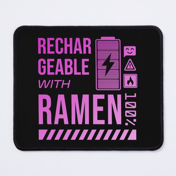 Item preview, Rechargeable with Ramen - Pink Label designed and sold by forgottenfuture.