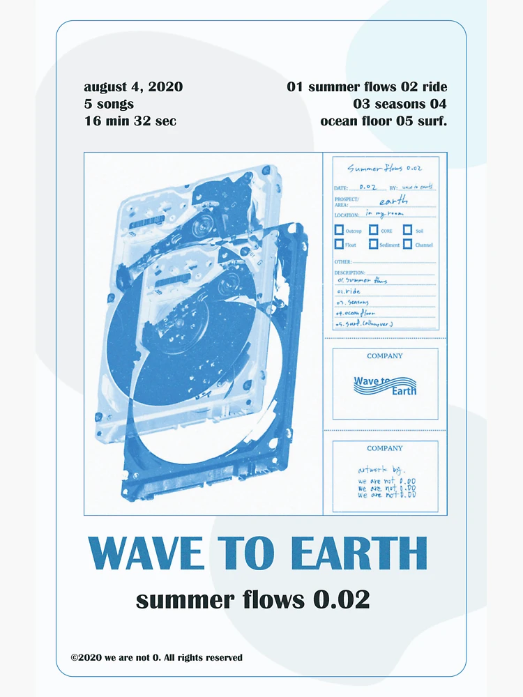 wave to earth 0.1 flaws and all. album  Hardcover Journal for Sale by  kayy-r28