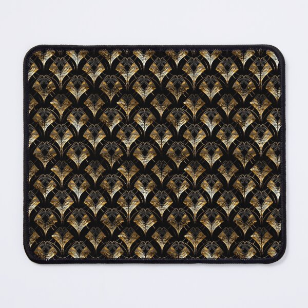 Item preview, Gold and Black Art Deco Style Pattern designed and sold by Heather Maree Design Studio.