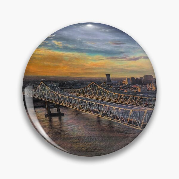 Item preview, New Orleans Waterfront Sunset Panorama designed and sold by nbrandsberg.