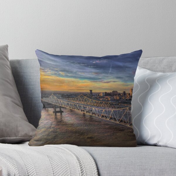 Item preview, New Orleans Waterfront Sunset Panorama designed and sold by nbrandsberg.