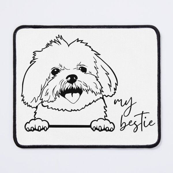 Item preview, My Bestie Maltese Dog Drawing designed and sold by CarleLS.
