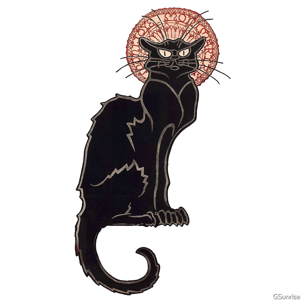 Black Cat Le Chat Noir By Gsunrise Redbubble