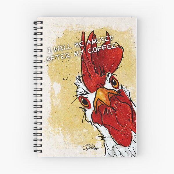 Item preview, I will be amused after my coffee. - Grumpy Rooster designed and sold by Shanda Louis.