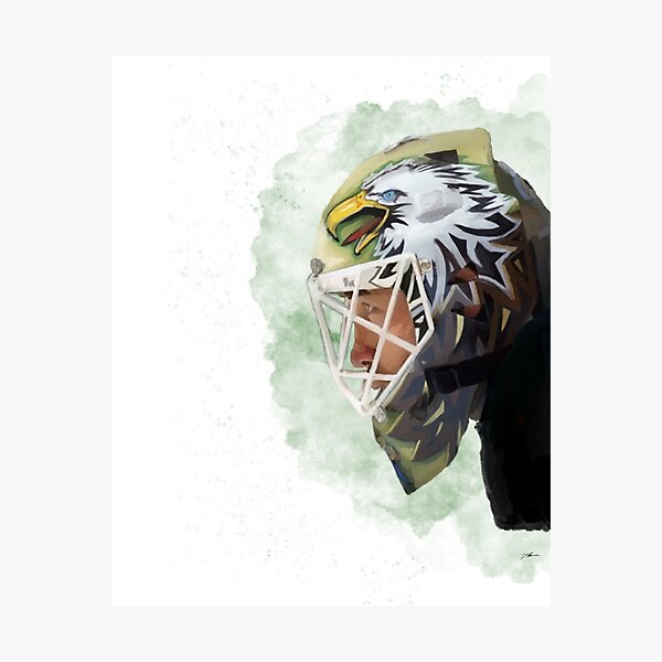 Item preview, Ed Belfour Dallas Stars Hockey Goalie Watercolor Painting designed and sold by Thegoalie.