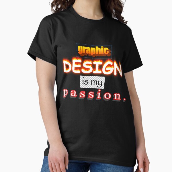 Vista previa del artículo con la obra «El diseño gráfico es mi pasión word art», diseñado y vendido por snazzyseagull.