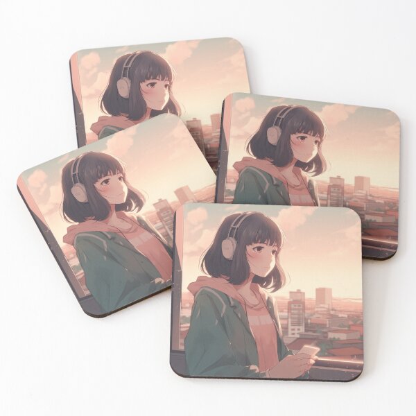 Item preview, Lofi Anime Girl designed and sold by Brush-Blueprint.