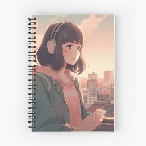 Item preview, Lofi Anime Girl designed and sold by Brush-Blueprint.