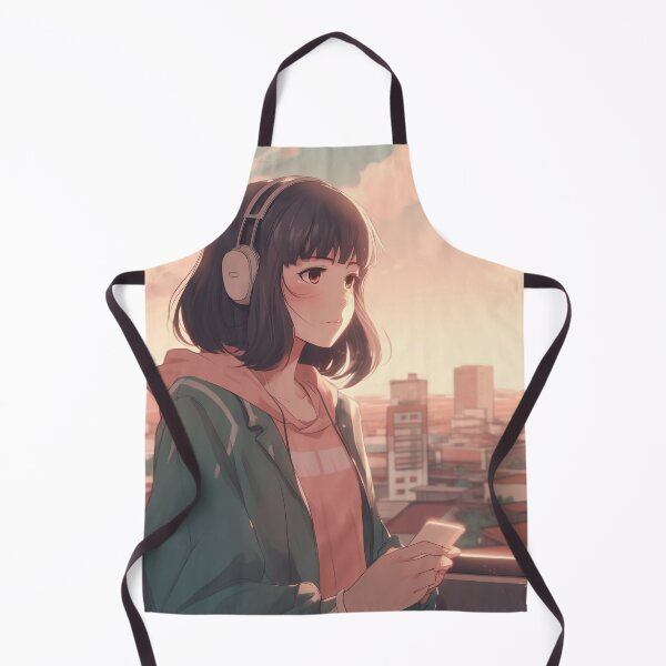 Item preview, Lofi Anime Girl designed and sold by Brush-Blueprint.