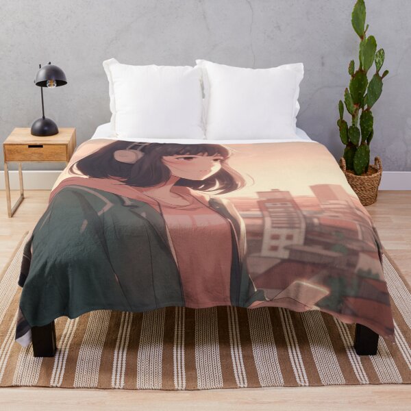 Item preview, Lofi Anime Girl designed and sold by Brush-Blueprint.