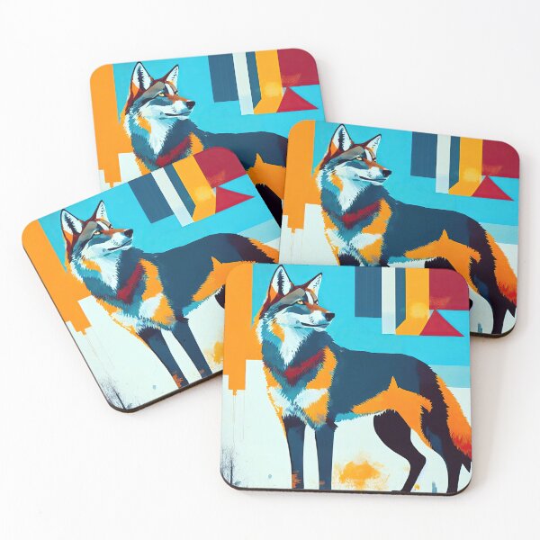 Item preview, Pop Art Wolf Portrait designed and sold by bobbi-gyre.