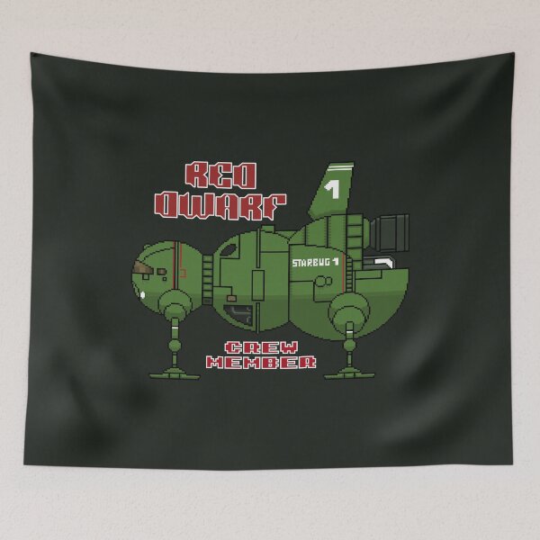Item preview, Retro 16-Bit Mining Ship (on Grey) designed and sold by epinkb.