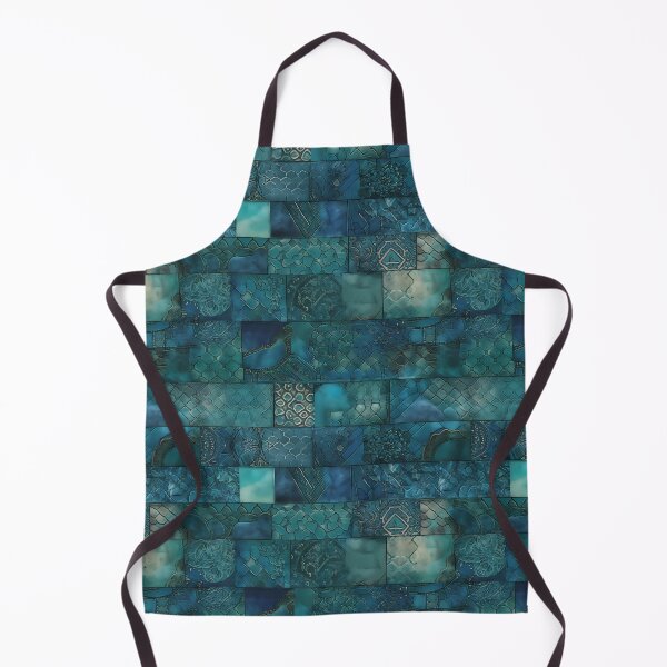 Item preview, Blue underwater brick wall designed and sold by ArtByDominique.